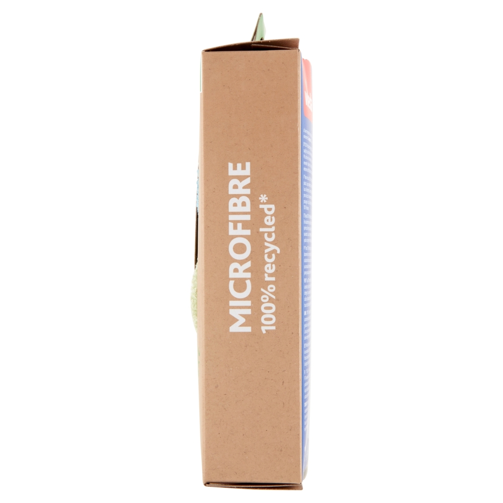 Vileda Microfibra 100% Riciclato, panno ideale per pulire efficacemente tutte le superfici. 3x